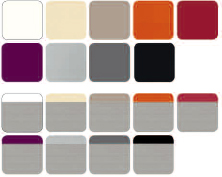 Les gammes de matières et coloris disponibles pour cheminées Roanne
